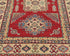 3x5 Red Kuba Afghan Hand Knotted Wool Area Rug